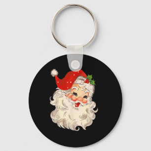 Llavero Vintage Santa Claus Face Navidades Xmas Santa Cla