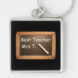 Llavero Vintage School Slate - Mejor profesor personalizad
