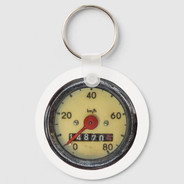 Llavero Vintage Scooter Speedometer (Anverso)