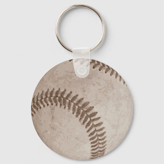 Llavero Vintage Sepia Baseball (Anverso)