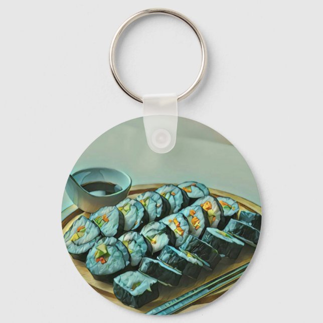 Llavero Vintage Sushi Artwork (Anverso)