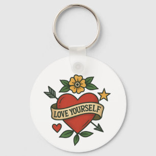 Llavero Vintage Tattoo Heart PNG   Amar tu propio diseño