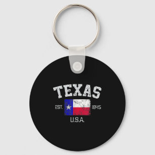 Llavero Vintage Texas Austin Est 1845 Para Hombres Y Mujer