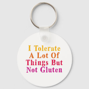Llavero Vintage Toleré Muchas Cosas Pero No Gluten