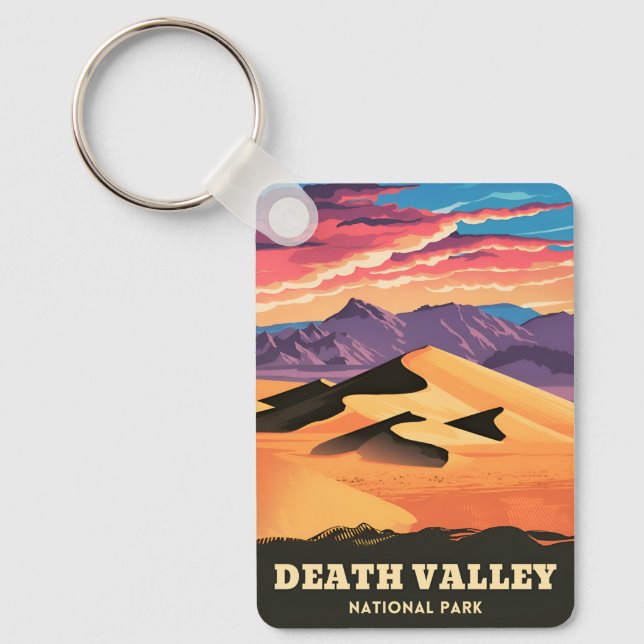 Llavero Vintage Travel Death Valley National Park Sunset (Anverso)