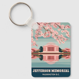 Llavero Vintage Travel Monumento a Jefferson Washington DC