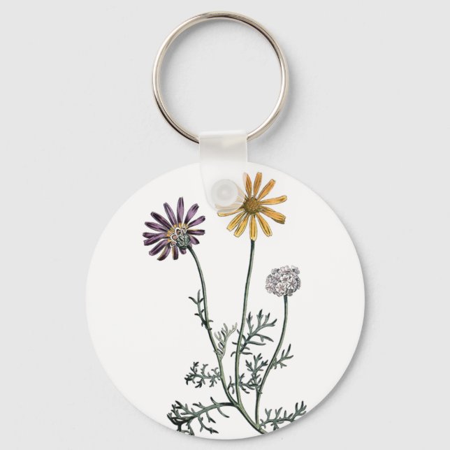 Llavero Vintage Ursinia Anthemoides Solar Fire Botanical (Anverso)