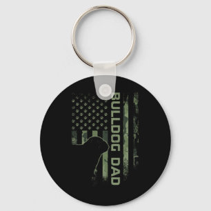 Llavero Vintage Uu Camo Flag Orgulloso Bulldog Inglés Dad