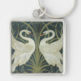 Llavero Vintage Walter Crane Swan Rush e Iris