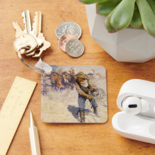 Llavero Vintage Western Cowboys, In the Corral de NC Wyeth