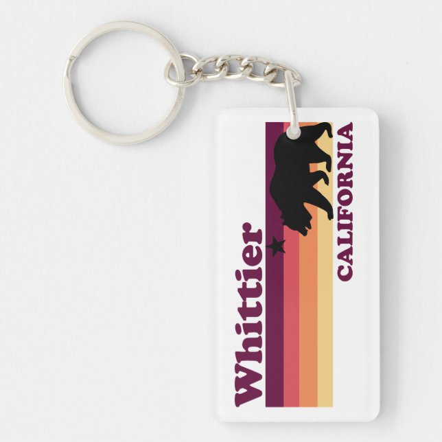 Llavero Vintage Whittier California (Frente)