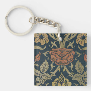 Llavero Vintage William Morris Rosa y Lily