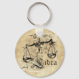 Llavero Vintage Zodiac Libra