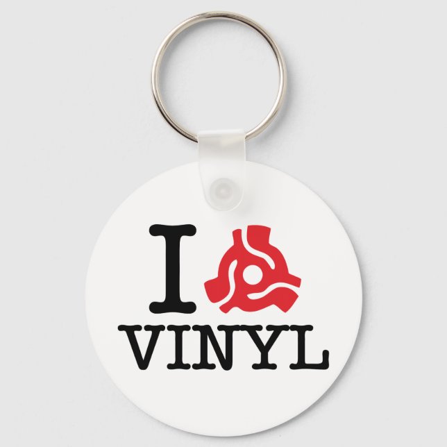 Llavero Vinyl adaptador I 45 (Anverso)