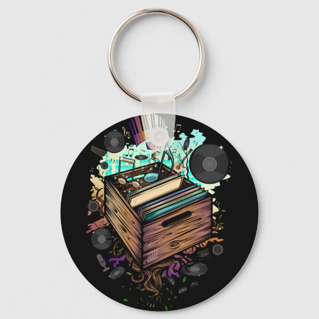 Llavero Vinyl Crate Music (Anverso)