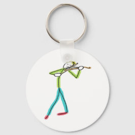 Llavero Viola Playing Stickman