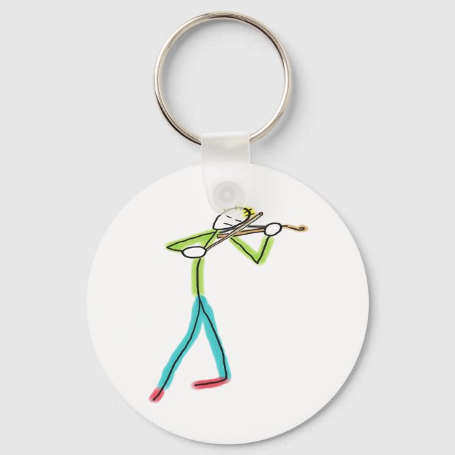 Llavero Viola Playing Stickman (Anverso)