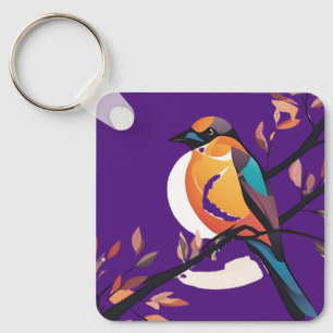 Llavero Violet Birdie Pendant