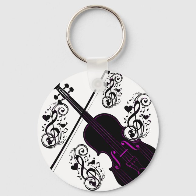 Llavero Violín, amor Rockefeller_ (Anverso)