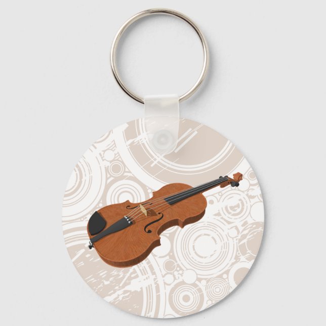 Llavero Violin: Modelo 3D: cadena de claves (Anverso)