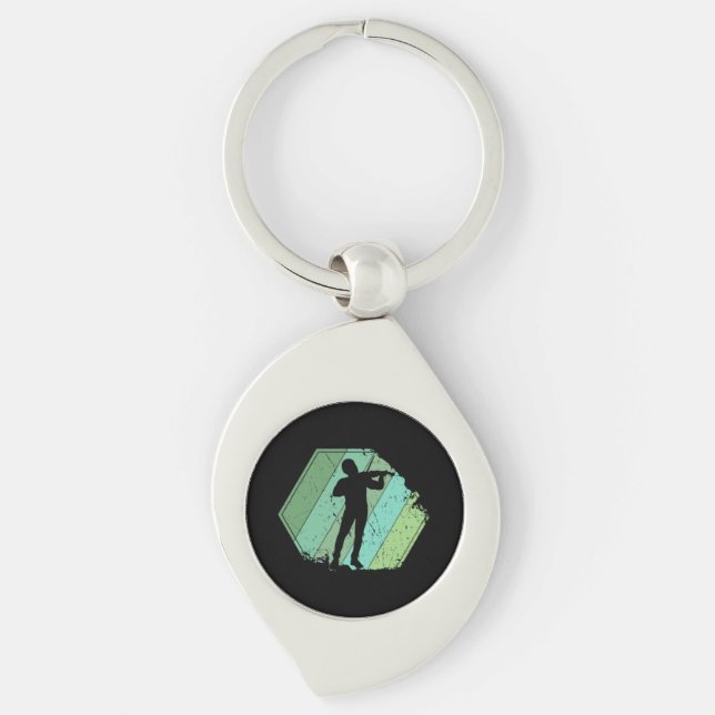 Llavero Violin Player Retro (Anverso)