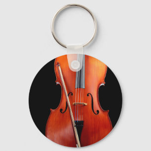 Llavero Violoncelo clásico en negro