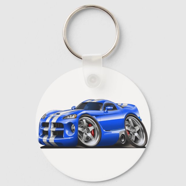 Llavero Viper GTS azul/blanco (Anverso)