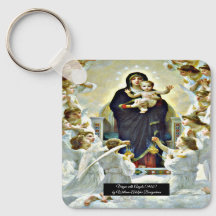 Virgen con ángeles Bouguereau