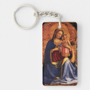 LLAVERO VIRGEN CON NIÑO Y SANTOS 2