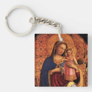 LLAVERO VIRGEN CON NIÑO Y SANTOS 2