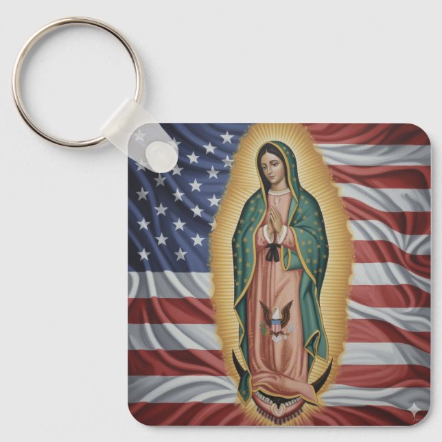 Llavero Virgen de Guadalupe - USA (Anverso)