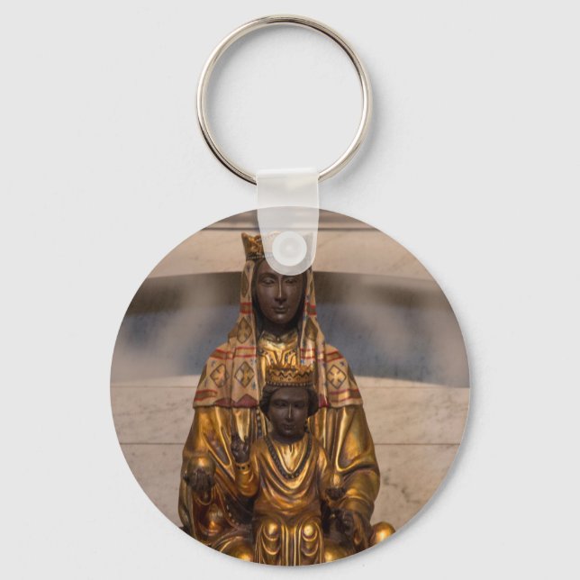 Llavero Virgen de Montserrat Moreneta España (Anverso)