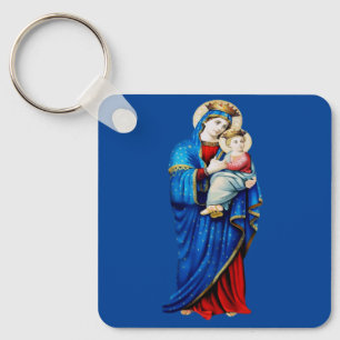 Llavero Virgen María con el Niño Jesús