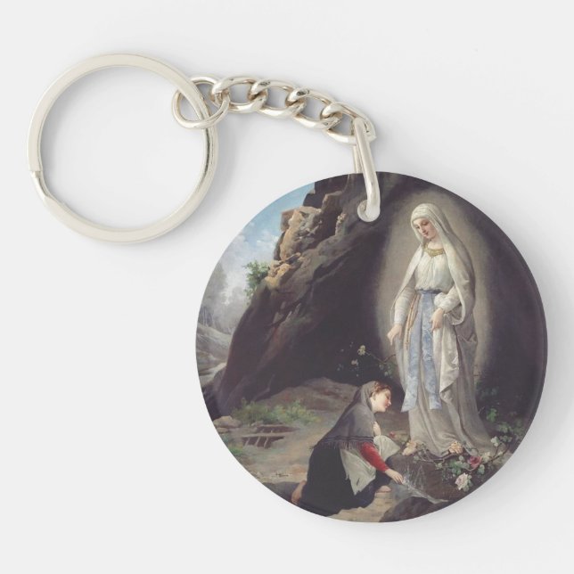 Llavero Virgen María de Lourdes (Frente)