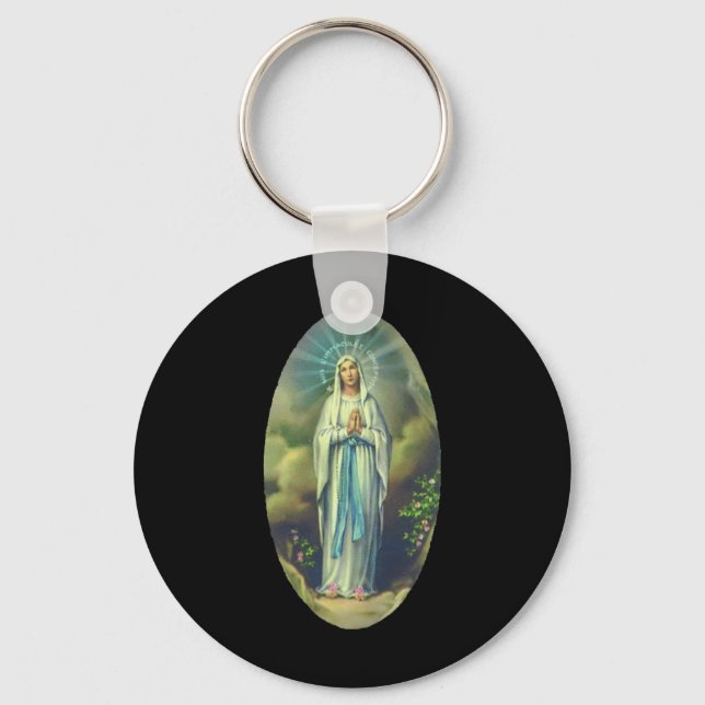 Llavero Virgen María De Lourdes Nuestra Señora Regalo Cris (Anverso)