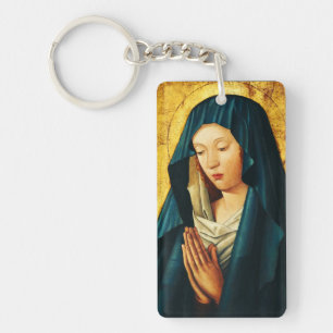 Llavero Virgen María Hodegetria Arte de Icono Católico Biz