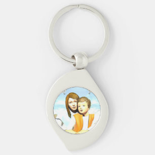 Llavero Virgen María y el Niño Jesús