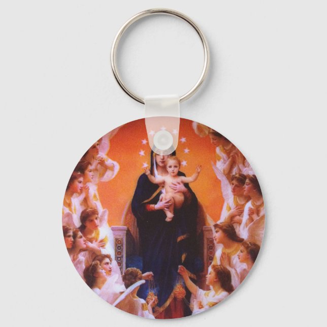 Llavero Virgen Santa María Madre de Dios Keychain (Anverso)