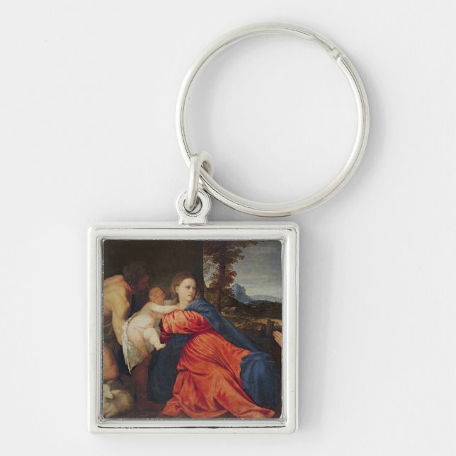 Llavero Virgen y niño (Frente)