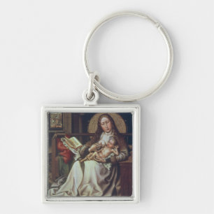 Llavero Virgen y niño antes de un Firescreen, c.1440