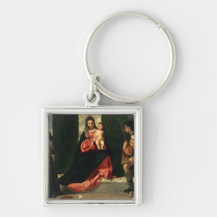Llavero Virgen y niño con St Anthony de Padua