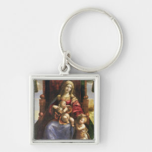 Llavero Virgen y niño con St. John infantil