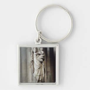 Llavero Virgen y niño, conocidos como Notre-Dame de Paris