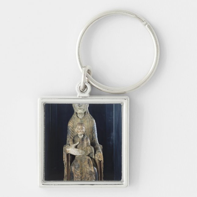Llavero Virgen y niño en Majestd, de Forez (Frente)