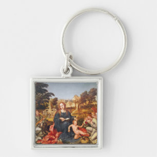 Llavero Virgen y niño y ángeles, 1536-38