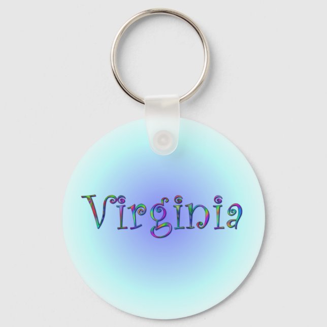 Llavero Virginia Arcoíris (Anverso)