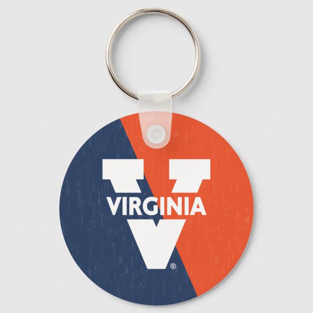 Llavero Virginia Cavaliers Color Block (Bloque de color en (Anverso)