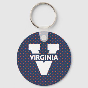 Llavero Virginia Cavaliers Polka Dots