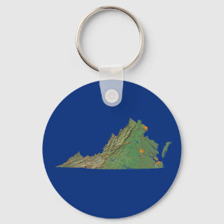 Llavero Virginia Map Keychain