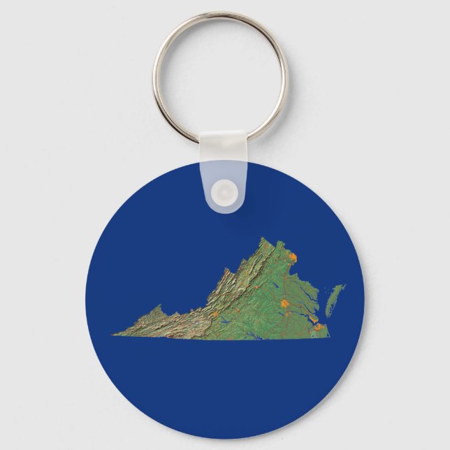 Llavero Virginia Map Keychain (Anverso)